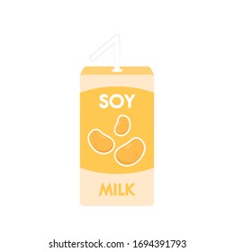 Soy milk vector. white background. wallpaper. free space for text. symbol. sign.