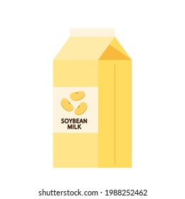 Vector de leche de soja. fondo blanco. fondo de pantalla. espacio libre para texto. símbolo. para abrir el Navegador.