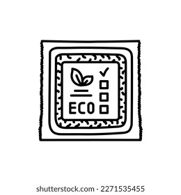 Soy minced meat black line icon. Organic vegan product. Pictogram for web page