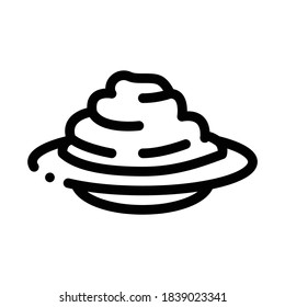 soy miso meal icon vector. soy miso meal sign. isolated contour symbol illustration