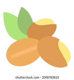 soy nuts flat clipart vector illustration