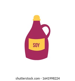 soy plastic bottle isolated icon vector illustration design