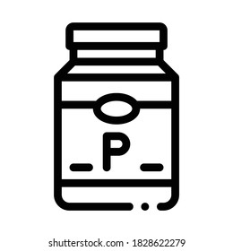 vector de icono de botella de proteína de soja. signo de botella de proteína de soja. ilustración de símbolo de contorno aislado