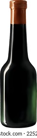 Soy Sauce in Bottle Detailed Hand Drawn Illustration Vector Isolated