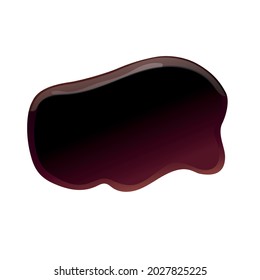 Soy sauce brown isolated puddles and splashes