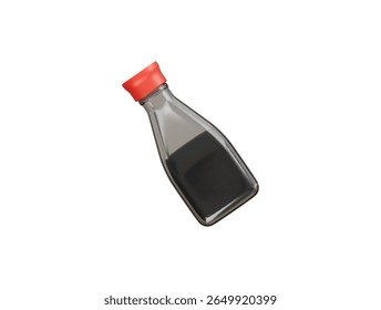 soy sauce icon 3d illustration render