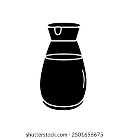 Soy sauce icon isolated on white  background.