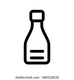 soy sauce icon or logo isolated sign symbol vector illustration - Collection of high quality black style vector icons
