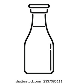 Soy sauce icon outline vector. Japan food. Restaurant bottle