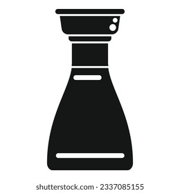 Soy sauce menu icon simple vector. Food fish. Asian cooking