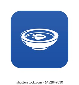 Soy sauce plate icon. Simple illustration of soy sauce plate vector icon for web