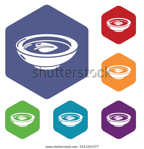 Soy Sauce Plate Icon Simple Illustration Stock Vector (Royalty Free