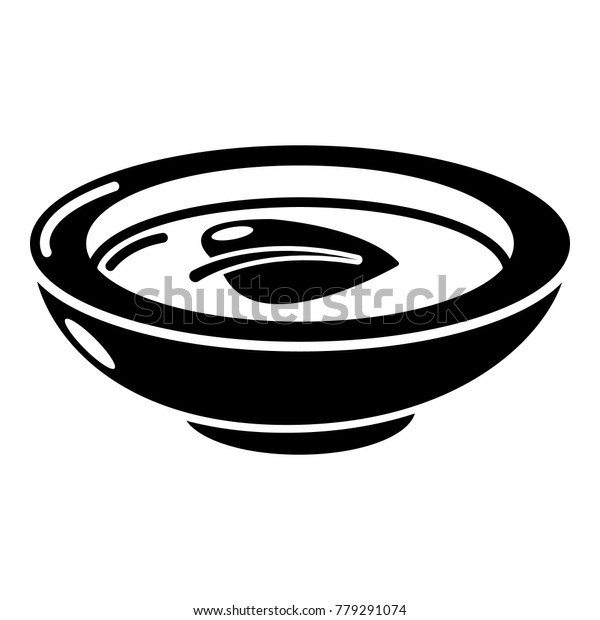 Soy Sauce Plate Icon Simple Illustration Stock Vector (Royalty Free