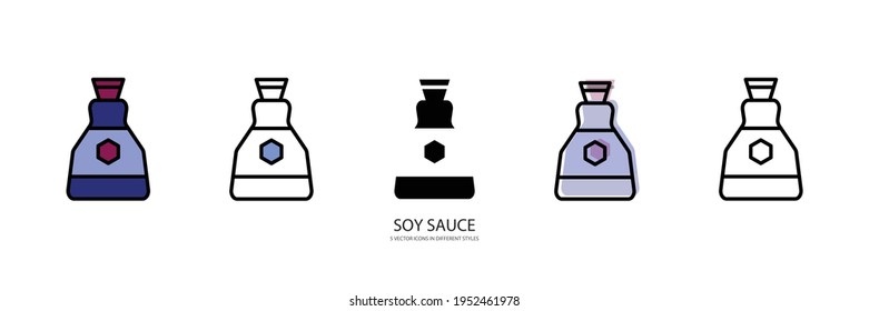 SOY SAUCE vector type icon