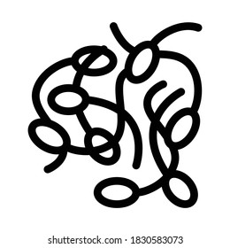 soy sprouts icon vector. soy sprouts sign. isolated contour symbol illustration