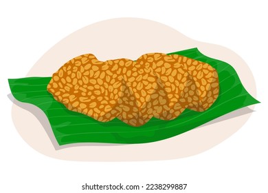 Soy tempeh illustration in vector design