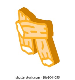 soy tofu skins icon vector. isometric soy tofu skins sign. color isolated symbol illustration