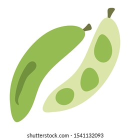 soya bean flat icon on white background. You can be used soya bean icon for several purposes.