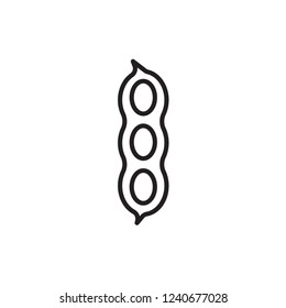 soya bean icon vector. bean icon