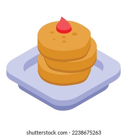 Soya biscuit icon isometric vector. Vegetable plant. Food vegan