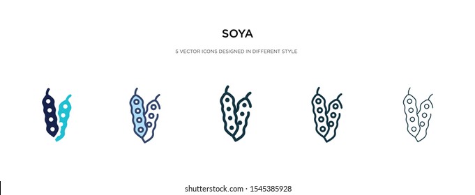 soya icon in different style vector illustration. two colored and black soya vector icons designed in filled, outline, line and stroke style can be used for web, mobile, ui