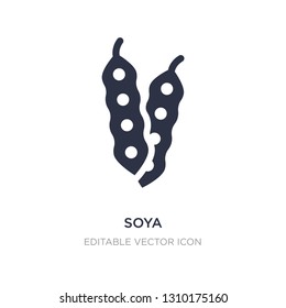 soya icon on white background. Simple element illustration from Food and restaurant concept. soya icon symbol design.