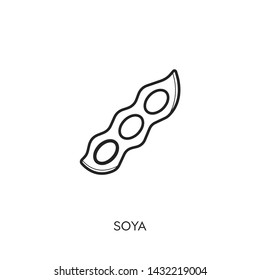 soya icon vector symbol sign