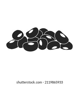 Soya vector icon.Black vector icon isolated on white background soya.