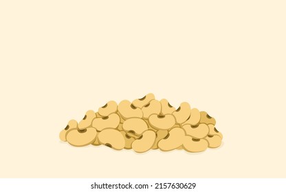 Soybean Cartoon Vector. Soybean Harvest, Production, Yield