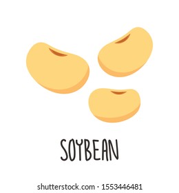 Soybean Cartoon Vector Soybean On White 库存矢量图（免版税）1553446481 | Shutterstock