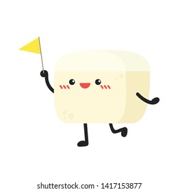 Soybean character design. wallpaper. symbol. copy space. background. white background.