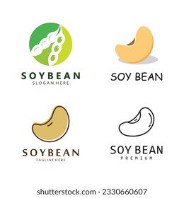 Soybean Design with Modern Concept. Healthy Food Icon Vector Illustration.