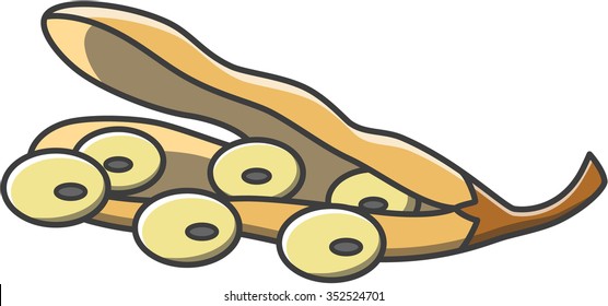 Soybean doodle illustration