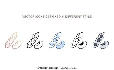 Soybean icon design with white background stock illustration