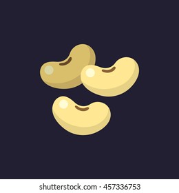 soybean icon in flat style