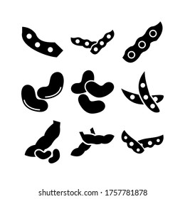 soybean  icon or logo isolated sign symbol vector illustration - Collection of high quality black style vector icons
