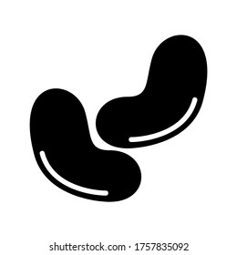 soybean  icon or logo isolated sign symbol vector illustration - high quality black style vector icons

