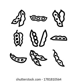 soybean icon or logo isolated sign symbol vector illustration - Collection of high quality black style vector icons
