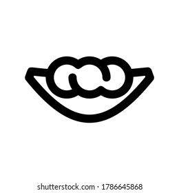 soybean icon or logo isolated sign symbol vector illustration - high quality black style vector icons
