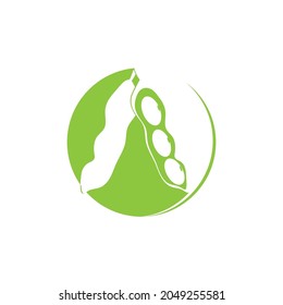 soybean icon logo vector design