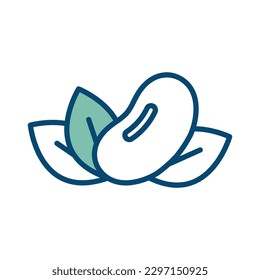 soybean icon vector design template in white background