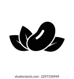 soybean icon vector design template in white background