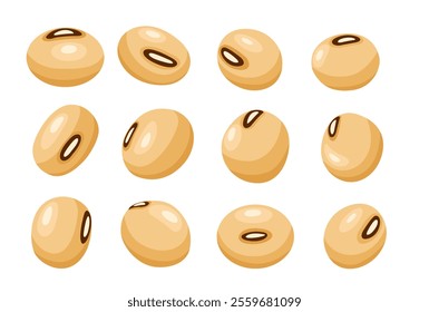  soybean icon vector. Isolated on white background.