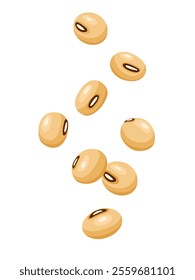  soybean icon vector. Isolated on white background.