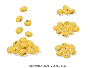 soybean icon vector. Isolated on white background.
