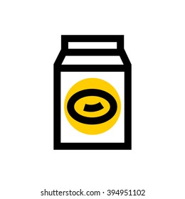 Soybean milk line icon. Pixel perfect fully editable vector icon suitable for websites, info graphics and print media.