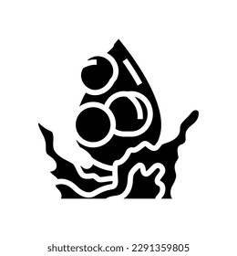 soybean oil liquid yellow glyph icon vector. soybean oil liquid yellow sign. isolated symbol illustration