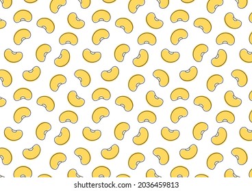 Soybean pattern vector. Soybean on white background. wallpaper.