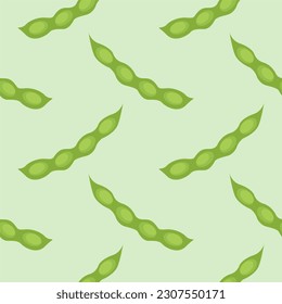 soybean seamless pattern vector illustration. vegan and vegetarian texture. Healthy food. Tasty vegan . Organic product. Culinary ingredient. Detailed vector design