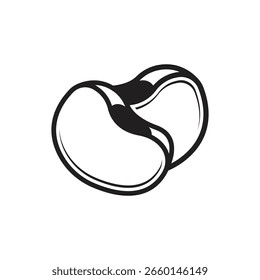 Diseño de Ilustración vectorial de icono de símbolo de soja